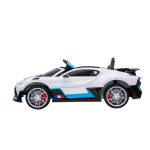 Elektrické autíčko Bugatti Divo nelakované - biele